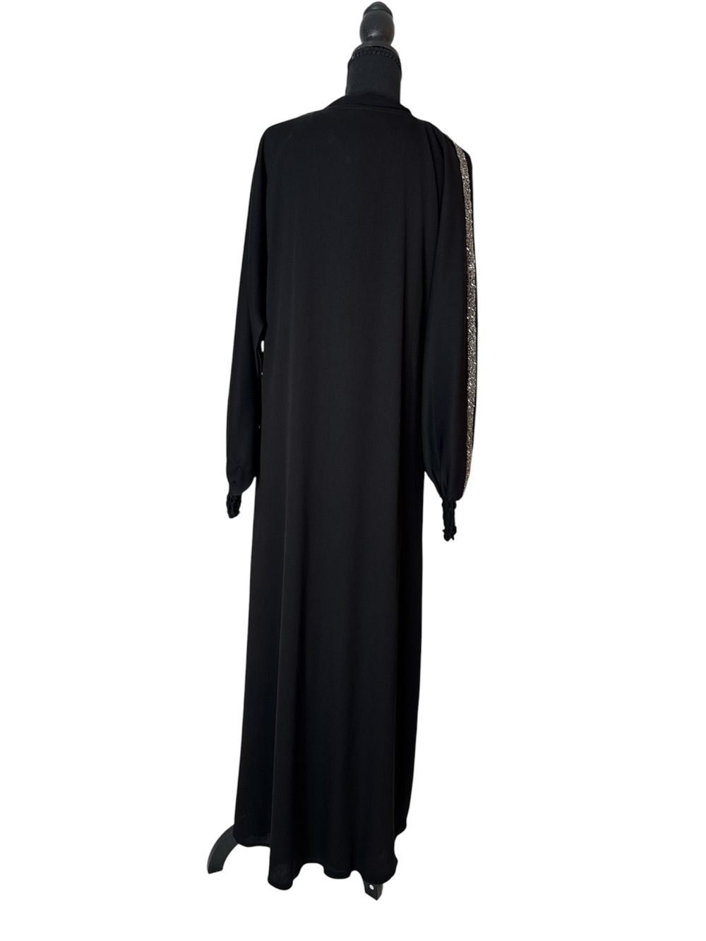 Black long sleeve two piece abaya size 2 - Picture 5 of 6